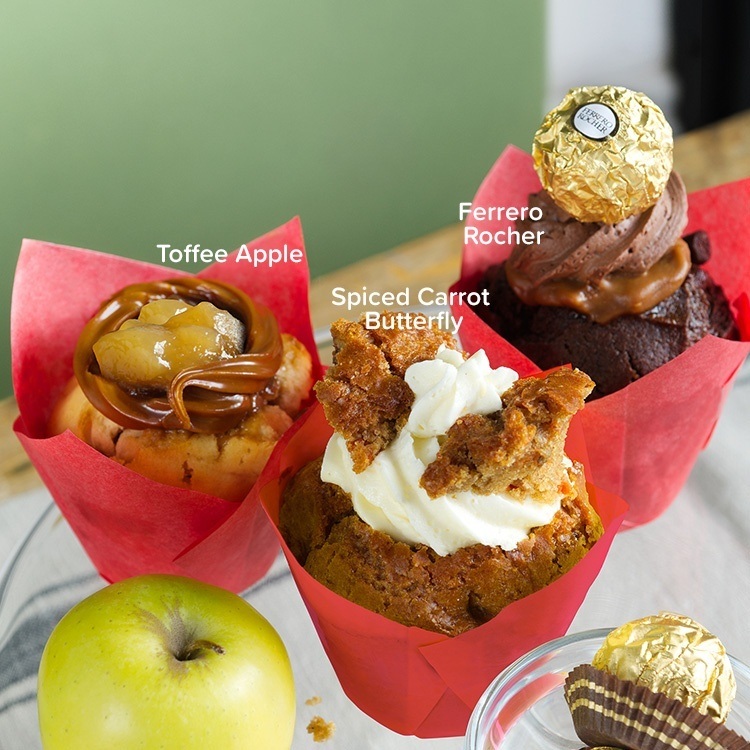 Toffee apple muffin